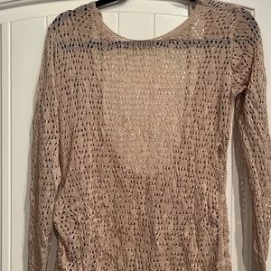 Tan bathing suit cover up